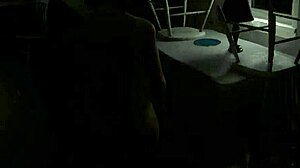 Kira shoves her tight holes against that wall for deep pounding in 3D hentai game