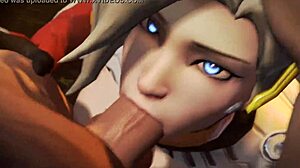 overwatch d.va and mercy spark a wild league party in this sfm blender 3d pmv mashup frenzy