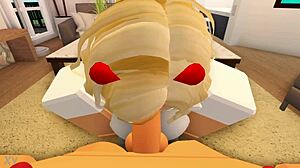 Roblox Nasty Boy Destroys Girl's Pussy And Throat Hard