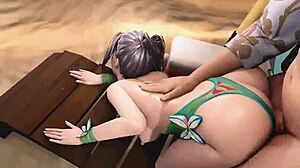 psylocke moans as she's fucked hard doggystyle in marvel loop