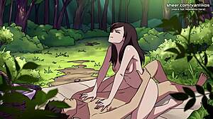 damn that 18yo big ass teen's tight pussy takes hard shower creampie pounding in naruto hentai game!