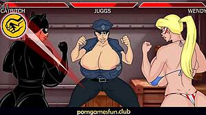 Officer Juggs' Massive Melons Bounce Wild in Hooters Police Fuck Fest!