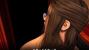 young brunette strips teases then devours huge cock blowjob