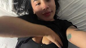 my creamy wet pussy birthday fingering masturbation orgasm moaning tits solo pov feels so good