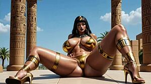ai recreates queen cleopatra in seductive animated glory
