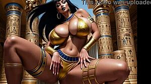ai recreates queen cleopatra in seductive animated glory