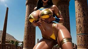 ai recreates queen cleopatra in seductive animated glory