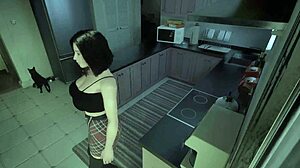Stepsister spies stepbro jerking to innocent neighbor girl