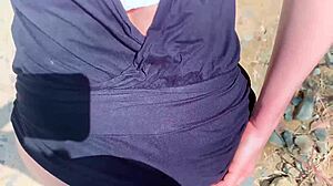 i couldn't stop even with passersby honking while pounding her big tits milf ass outdoors pov