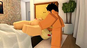 Roblox Nasty Boy Destroys Girl's Pussy And Throat Hard