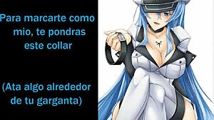 esdeath commands your cock to explode in her intense joi masturbation session