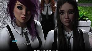 young brunette strips teases then devours huge cock blowjob