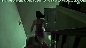 Stepdaughter fingers pussy watching stepmom stepdad hardcore creampie action!