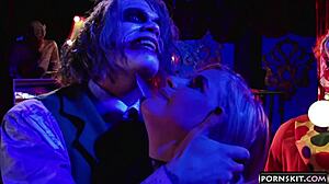 penny pax deepthroats brendon in dark knight latex parody pussy fuck