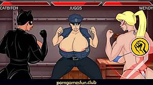 Officer Juggs' Massive Melons Bounce Wild in Hooters Police Fuck Fest!