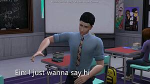 hot 18+ teen blonde begs for rough anal fucking doggystyle cowgirl creampie in sims 4 animation