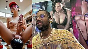 Thicc transgender bowling ball unloads cum on juicy trans girl's face in grocery store and car after hairy Asian facial