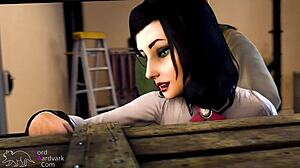 Hot Slut Gives Quick Assfuck To Shop Owner In Bioshock Animation