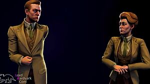 Hot Slut Gives Quick Assfuck To Shop Owner In Bioshock Animation