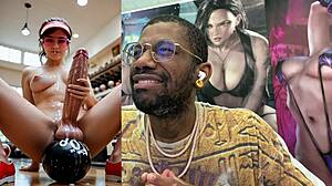 Thicc transgender bowling ball unloads cum on juicy trans girl's face in grocery store and car after hairy Asian facial