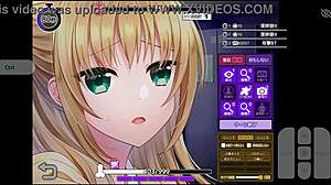 Paizuri kiss scene milks cock dry in hentai game