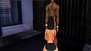 Curvy BBW Jogger Svxx Struggles with Deepthroat BBC Monster Cock