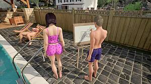 Kira busts pervs fucking fountain