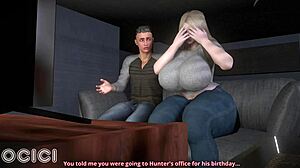 Curvy blonde milf bends over for doggystyle office pounding from behind