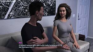 my bimbo dream part 15 has this sexy busty blonde nude masturbating publicly with toy