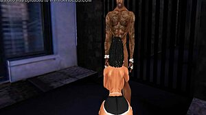 Curvy BBW Jogger Svxx Struggles with Deepthroat BBC Monster Cock