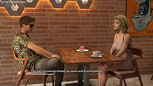 my bimbo dream part 15 has this sexy busty blonde nude masturbating publicly with toy