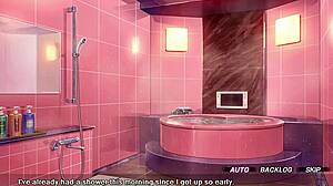 big titted asian anime babe rides monster cock to creampie facial squirt orgasm with friend