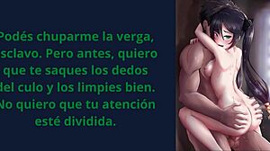 hey mona, turn me into your total slave with that femdom joi hentai control