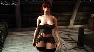 hey slut watch her dance for cash in blender 3d animation