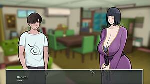 yo hinata's milf ass and tits while shizune sucks my big cock deep