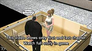 Intense Elevator Encounter Unfolds in Steamy 3D Animated Hentai Game Scene