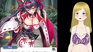 POV fingering tight Japanese fox girl pussy in hentai game