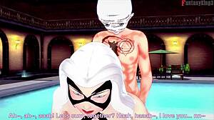 i crave felicia hardy black cat bikini in spiderman fantasy