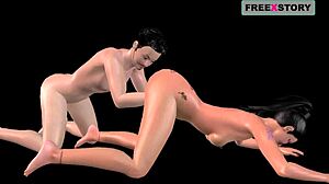 Indian Girl in DOGGY Gets PUSSY LICKED Then FISTED Hard in American Dad Style Animation