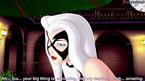 i crave felicia hardy black cat bikini in spiderman fantasy