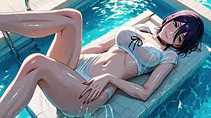 i need lady reze's huge tits and ass pounded hard anal in pool