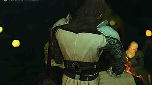 Rough tent sex pounds young vagina doggystyle in 3D Sims animation