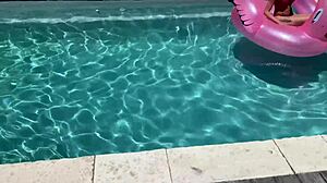 i got my ass wrecked poolside by a massive bbc pounding deep