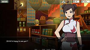 yo hinata hyuga slurps big cock outdoors in panties before public titty fuck