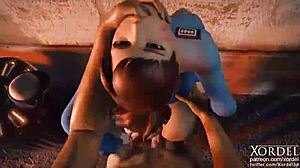 xordel's police officer d.va handles office duties in extended animation