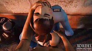 xordel's police officer d.va handles office duties in extended animation