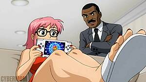 my hentai stepmom geeks out on retro games while we fuck in cute outfits