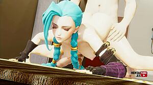 jinx takes it deep in the ass from lol arcane hentai anime game animation