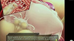 Taimanin RPGX Oboro Tempts with Gushing Cum in Vagina Scene 2 Español