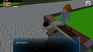 ronda shares her milk in femdom university game